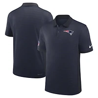 Polo Nike Dri-FIT bleu marine pour homme, motif Victory Stripe des New England Patriots