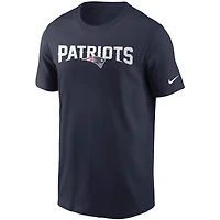 Men's Nike Navy New England Patriots Team Wordmark T-Shirt