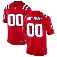 Maillot de match personnalisé Nike New England Patriots pour homme - Rouge