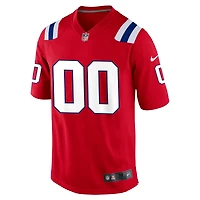 Maillot de match personnalisé Nike New England Patriots pour homme - Rouge
