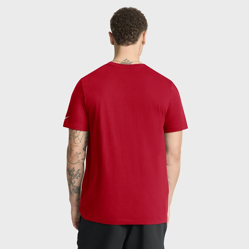 Men's Nike Red New England Patriots Essential Logo T-Shirt