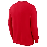 Men's Nike Red New England Patriots Pat Patriot Club Sweatshirt
