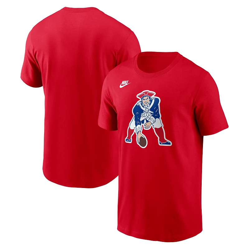 T-shirt Nike rouge pour homme New England Patriots Pat Patriot Club