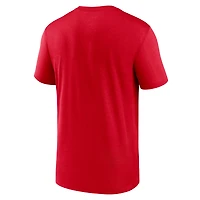 Men's Nike Red New England Patriots Primetime Legend Logo Performance T-Shirt