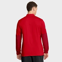 Men's Nike Red New England Patriots Sideline Dri-FIT Half-Zip Pullover