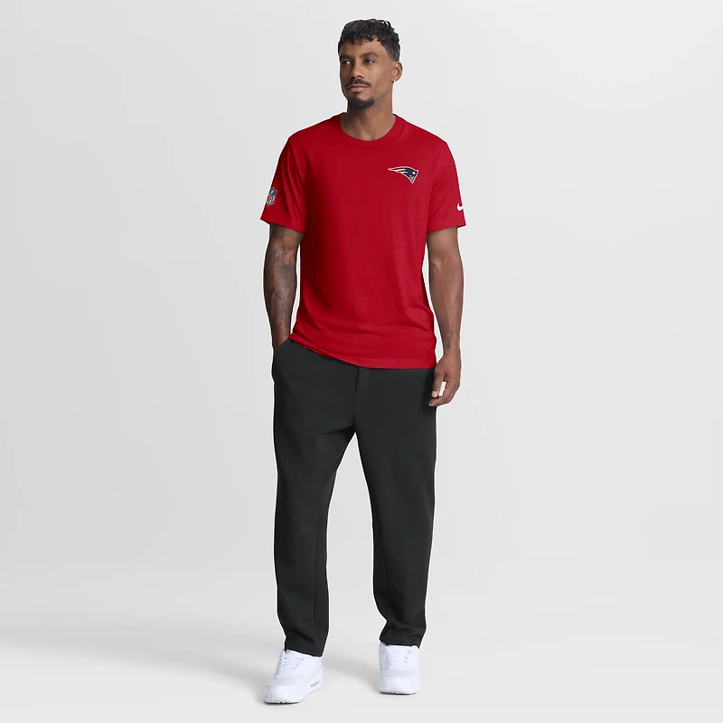 Men's Nike Red New England Patriots Sideline Legend Small Logo Dri-FIT T-Shirt