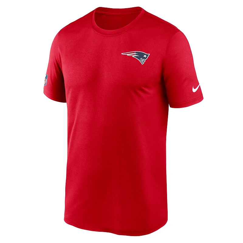 Men's Nike Red New England Patriots Sideline Legend Small Logo Dri-FIT T-Shirt