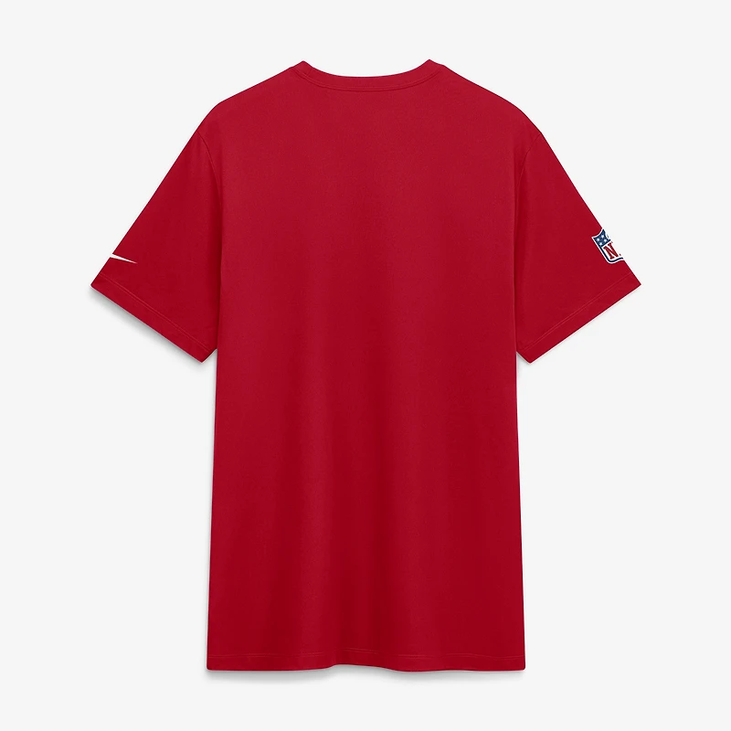 Men's Nike Red New England Patriots Sideline Legend Small Logo Dri-FIT T-Shirt