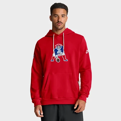 Sweat à capuche Nike rouge New England Patriots Sideline Standard Issue Alt 2 Dri-FIT pour homme
