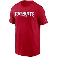 Men's Nike Red New England Patriots Team Wordmark T-Shirt