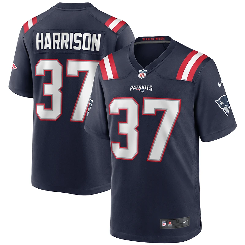Maillot de joueur retraité Nike Rodney Harrison pour hommes, bleu marine, New England Patriots Game