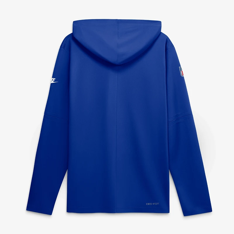 Men's Nike Royal New England Patriots Alt Dri-FIT Hooded Long Sleeve T-Shirt