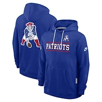 Sweat à capuche Nike Royal New England Patriots Alt Sideline Standard Issue Dri-FIT pour homme