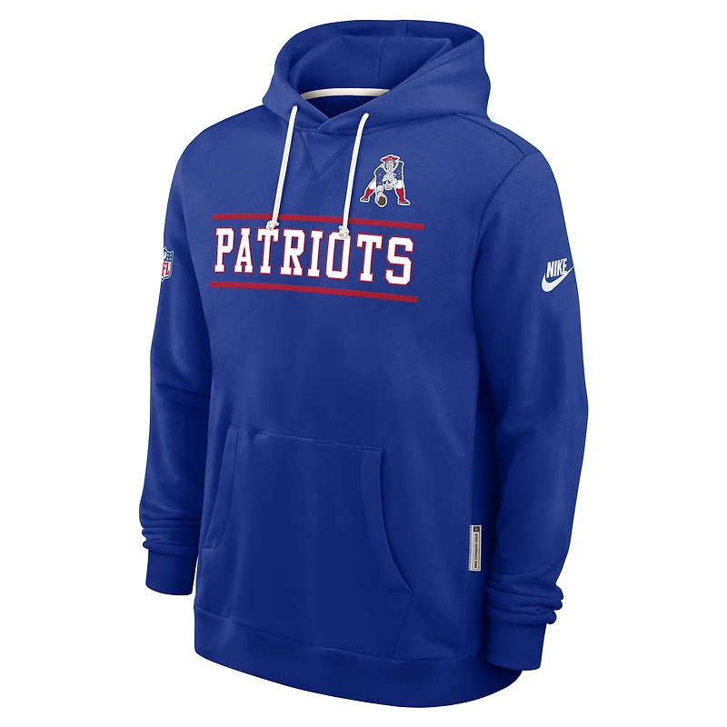 Men's Nike Royal New England Patriots Alt Sideline Standard Issue Dri-FIT Hoodie