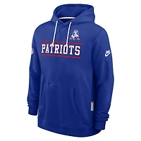 Men's Nike Royal New England Patriots Alt Sideline Standard Issue Dri-FIT Hoodie