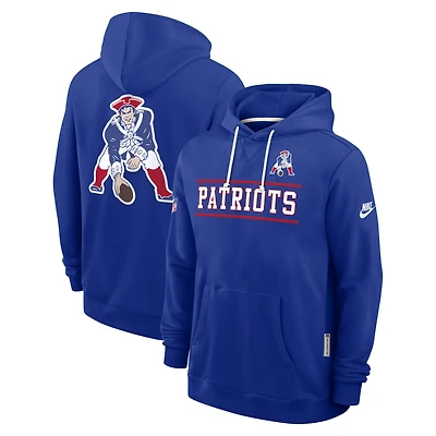 Men's Nike Royal New England Patriots Alt Sideline Standard Issue Dri-FIT Hoodie