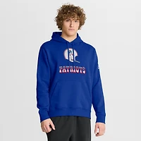 Men's Nike Royal New England Patriots Best Season Rewind Club Pullover Hoodie