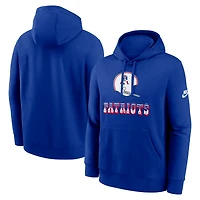 Sweat à capuche Nike Royal New England Patriots Best Season Rewind Club pour homme