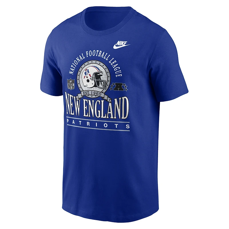 Men's Nike Royal New England Patriots Rewind Essential T-Shirt