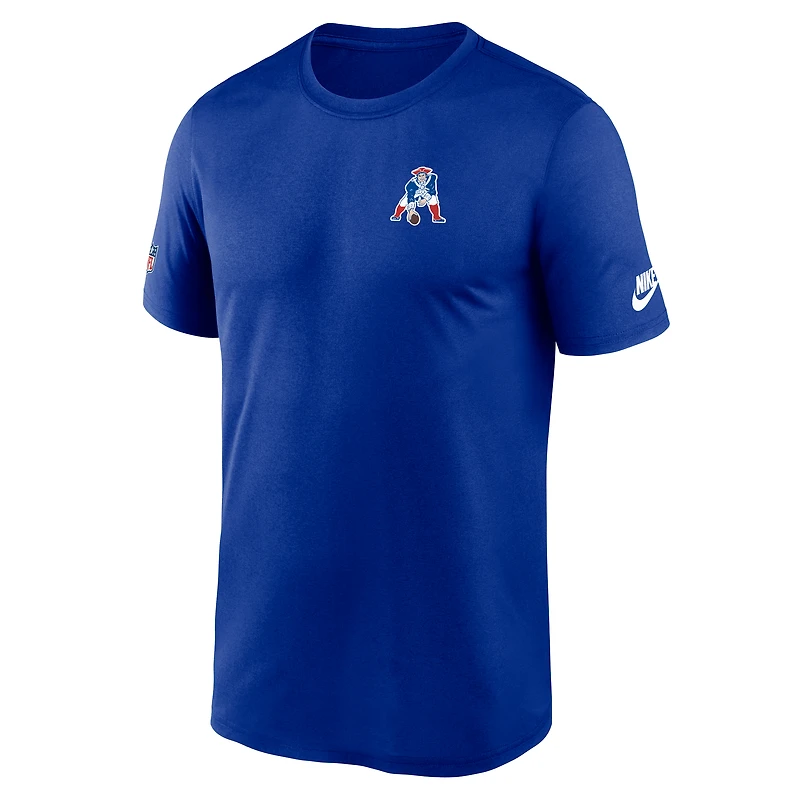 Men's Nike Royal New England Patriots Sideline Alt Pack Legend Dri-FIT T-Shirt