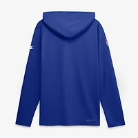 T-shirt à capuche manches longues Nike Royal New England Patriots Sideline Dri-FIT pour homme