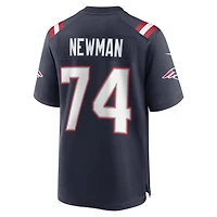 Men's Nike Royce Newman  Navy New England Patriots Team Game Jersey
