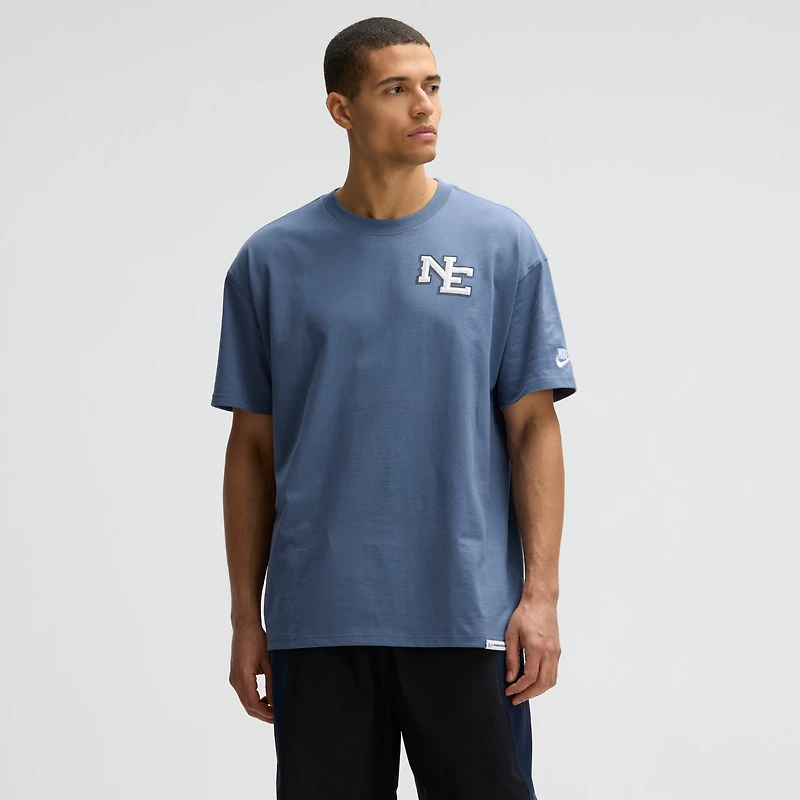 Men's Nike Storm Blue New England Patriots 2025 Rivalries Collection Essential Max90 T-Shirt