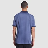 Men's Nike  Storm Blue New England Patriots 2025 Rivalries Collection Sideline Victory Striped Dri-FIT Polo