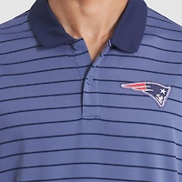 Men's Nike  Storm Blue New England Patriots 2025 Rivalries Collection Sideline Victory Striped Dri-FIT Polo