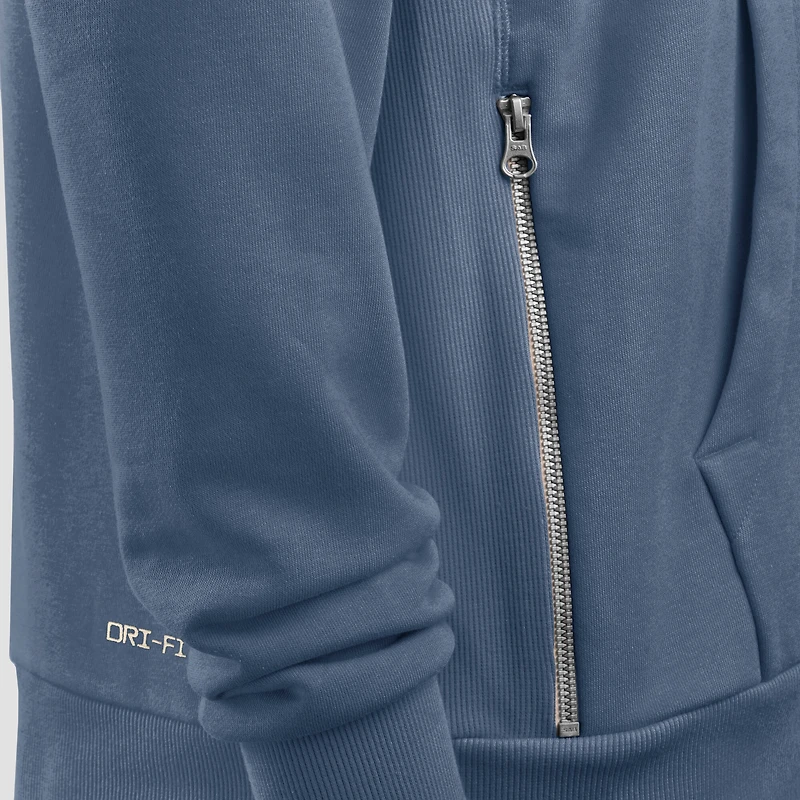 Men's Nike Storm Blue New England Patriots 2025 Rivalries Collection Standard Issue Sideline Dri-FIT Hoodie