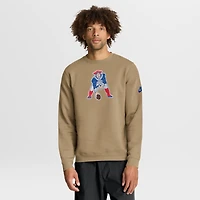 Men's Nike Tan New England Patriots Swing Pass Rewind Club Pullover Sweatshirt
