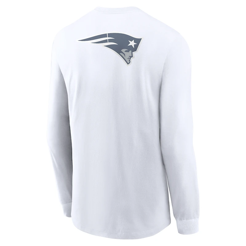 Men's Nike  White New England Patriots 2025 Rivalries Collection Long Sleeve T-Shirt