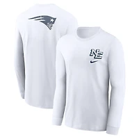 Men's Nike  White New England Patriots 2025 Rivalries Collection Long Sleeve T-Shirt