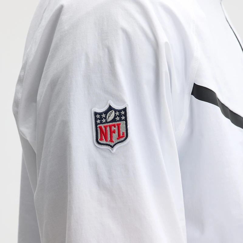Men's Nike White New England Patriots 2025 Rivalries Collection Tech Raglan Full-Zip Jacket