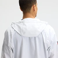 Men's Nike White New England Patriots 2025 Rivalries Collection Tech Raglan Full-Zip Jacket