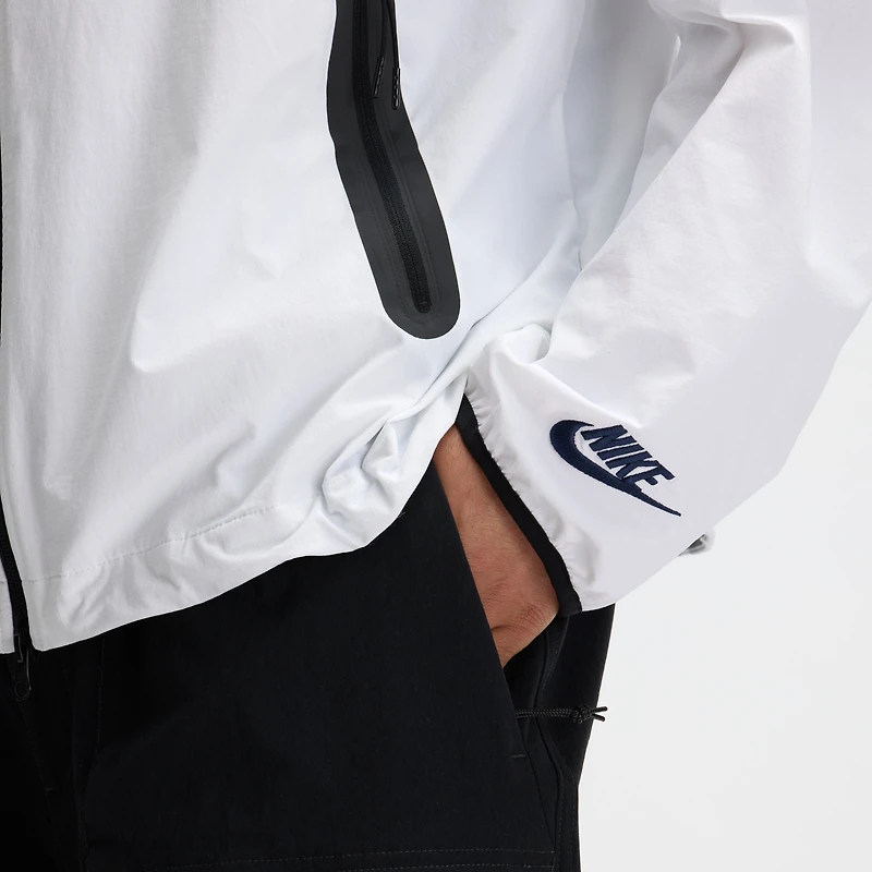 Veste zippée Nike blanche pour homme, collection New England Patriots 2025 Rivalries.