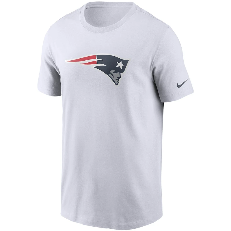 Men's Nike White New England Patriots Primetime Logo Essential T-Shirt