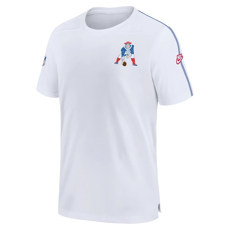 Men's Nike White New England Patriots Sideline Alternate Logo Coach Performance Top