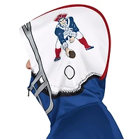 Veste de survêtement à capuche entièrement zippée Pro Player pour homme, bleu royal/rouge, style rétro des New England Patriots