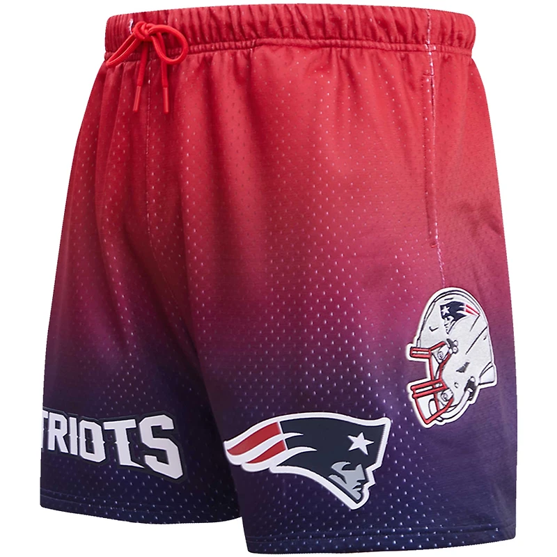 Men's Pro Standard Navy/Red New England Patriots Ombre Mesh Shorts
