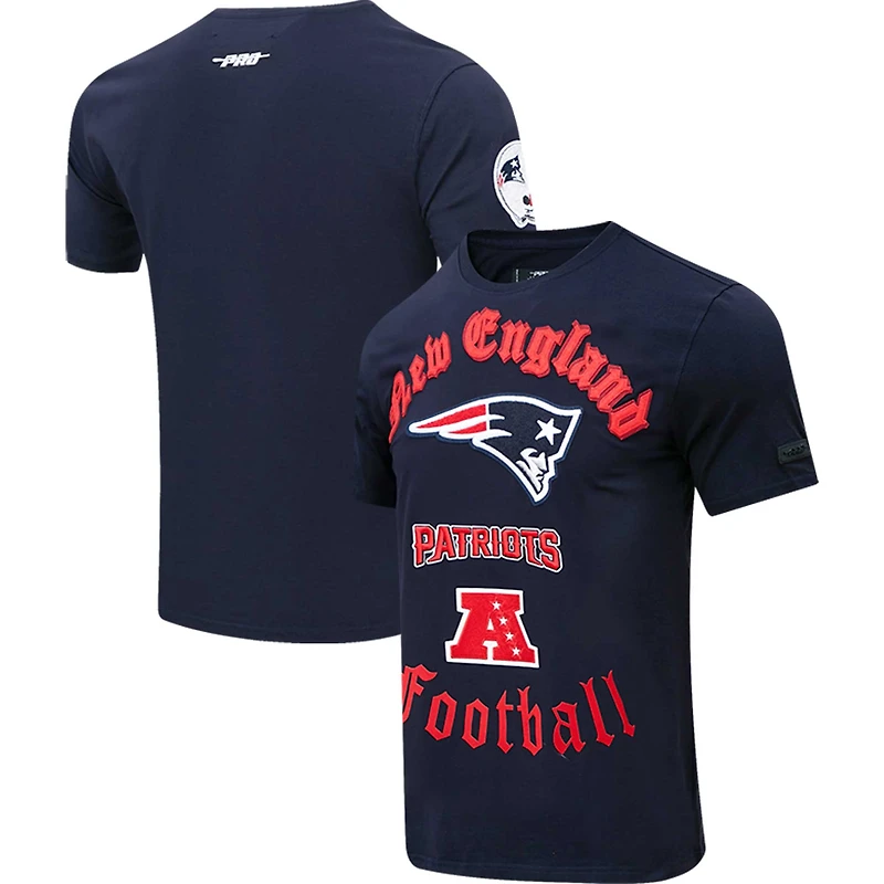 Men's Pro Standard Navy New England Patriots Old English T-Shirt