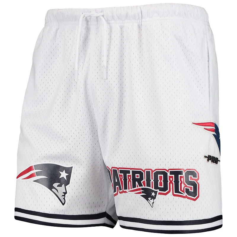 Short en maille Pro Standard New England Patriots blanc pour homme