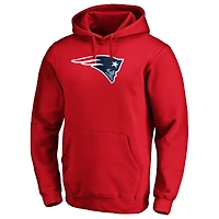 Sweat à capuche ajusté avec logo principal des New England Patriots pour hommes, rouge