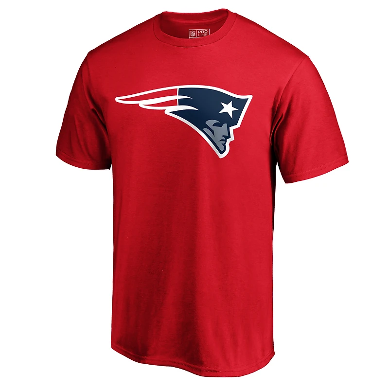 Men's Red New England Patriots Primary Logo T-Shirt