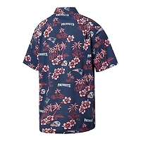 Chemise boutonnée Kekai des New England Patriots Reyn Spooner pour hommes, bleu marine