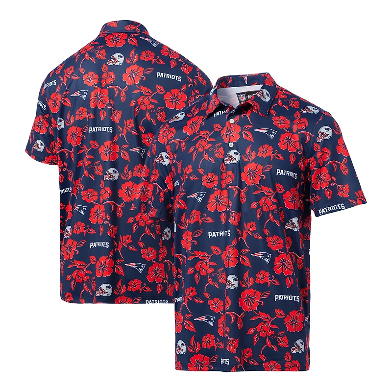 Polo Performance Pua des Patriots de la Nouvelle-Angleterre Reyn Spooner pour homme, bleu marine