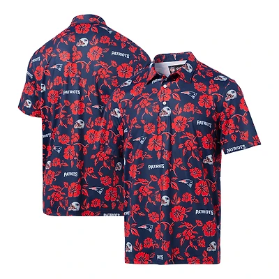 Polo Performance Pua des Patriots de la Nouvelle-Angleterre Reyn Spooner pour homme, bleu marine