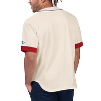 Men's Starter Cream New England Patriots Relay Vintage Full-Button Baseball Top