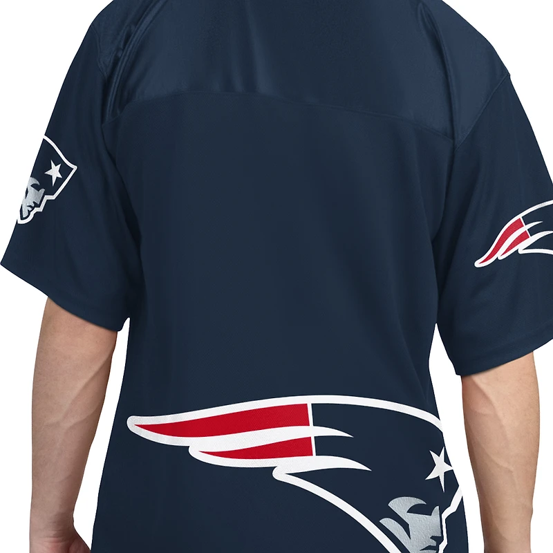 Men's Starter Navy/White New England Patriots Short Sleeve & Long T-Shirt Combo Pack