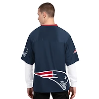 Men's Starter Navy/White New England Patriots Short Sleeve & Long T-Shirt Combo Pack